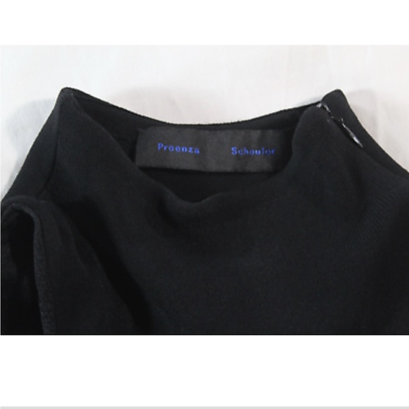 Proenza Schouler Black Tiered Ruffled Halter Dress - Picture 4 of 6